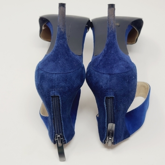 BCBG | Women's Malabo Blue Colorblock Suede Heels (Size 8.5) - Picture 13 of 14